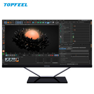 极夜（topfeel） A63 23.8英寸超薄IPS 办公家用一体机台式电脑（四核J3160 4G 128G固态 WiFi  正版Win10）