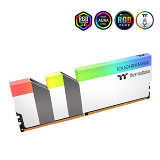 Tt Thermaltake ToughRam RGB DDR4 3200 16GB(8Gx2)套装 白色台式机内存灯条（ 电竞/软件控制/联动主板）