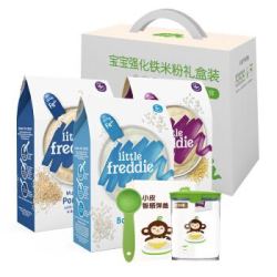 小皮（littlefreddie）婴幼儿辅食高铁米粉宝宝米糊礼盒160g*3