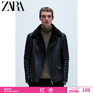 ZARA 新款 男装 双面机车款夹克外套 00706412800