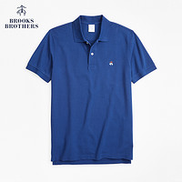 Brooks Brothers/布克兄弟男士纯色logo修身短袖Polo衫 *3件