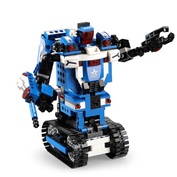 双鹰(double e)原装智力变形机器人积木拼插拼装模型 儿童积木玩具