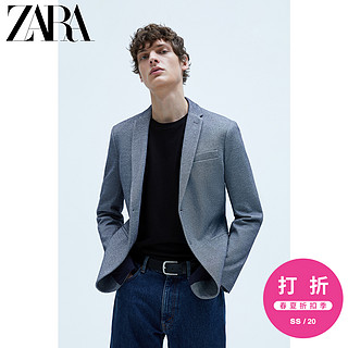 ZARA   01608301400 男装基本款纹理西装外套