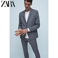 ZARA 00706424802 男装 纹理西装外套 