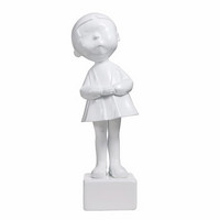  玻璃钢雕塑摆件向京《懂了》现代可爱桌面小孩摆件饰品 