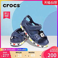 crocs卡骆驰童鞋新款迪士尼联名款米奇儿童宝宝男童凉鞋|206171