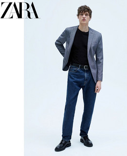 ZARA 男装 基本款纹理西装外套 01608301400