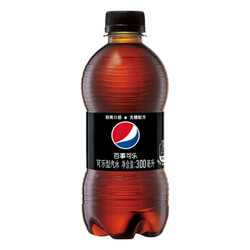 PEPSI 百事可乐 无糖碳酸饮料可乐型汽水 300mlx12瓶