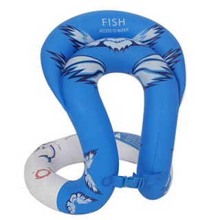 泳乐宝 四代蛇形泳圈 宝宝儿童到成人 加厚环型充气游泳圈 救生圈 XL蓝身高165-180cm