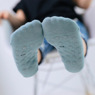 欧育儿童地板袜婴儿袜子夏季薄款男女宝宝学步袜套防滑婴儿鞋袜船袜5双装B1056 小恐龙(1-3岁）