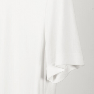 MARKLESS 短袖T恤男2020夏季铜氨凉感宽松打底衫百搭休闲圆领透气上衣TXB0622M白色 175/92A（L）