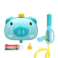 夏季新款卡通小猪儿童挎包水枪喷水单肩包沙滩抽压式戏水玩具