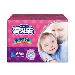 Anerle 安儿乐 干爽超 薄婴儿纸尿裤 L66 *3件