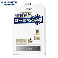 AO史密斯燃气热水器13升JSQ26-S5家用恒温强排式 天燃气灰色 不锈钢换热器 防CO中毒