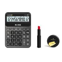 CASIO 卡西欧 DY-120-BK 台式计算器 语音款 琉璃黑 国风限定款礼盒装