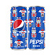  百事可乐 Pepsi 2020年版京东罐 汽水碳酸饮料 330ml*24罐 细长罐 整箱装　