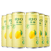 锐澳（RIO）洋酒 鸡尾酒 预调酒 柠檬味 330ml*6 *3件