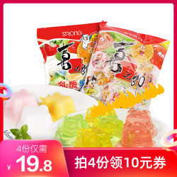 喜之郎 什锦果汁果冻 360g *4件