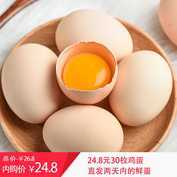 初生鲜鸡蛋 30枚装约1050g