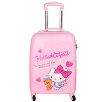 日本凯蒂猫 HelloKitty儿童拉杆箱女公主卡通女孩韩版可爱女童行李箱密码18英寸小清晰学生少女旅行箱粉色
