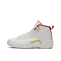 NIKE 耐克 Air Jordan 12 篮球鞋153265-107 世界杯白金 36