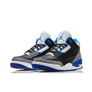 Jordan Brand Air Jordan 3 儿童休闲运动鞋 蓝水泥 36.5