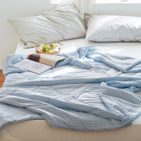 京造 冰丝棉抗菌空调被 冷泉蓝 150×200cm