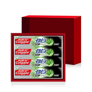 Colgate 高露洁 劲白竹炭薄荷牙膏120g*4