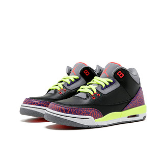 Jordan Brand Air Jordan 3 儿童休闲运动鞋 黑紫 36.5