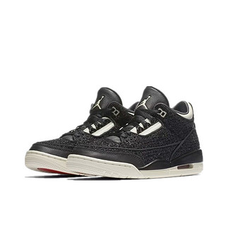 Jordan Brand Air Jordan 3 儿童休闲运动鞋 黑色亮点 36