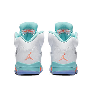NIKE 耐克 Air Jordan 5 篮球鞋 白橙蓝糖果 37.5