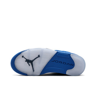 NIKE 耐克 Air Jordan 5 篮球鞋 蓝麂皮 46