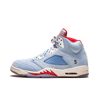 NIKE 耐克 Air Jordan 5 篮球鞋 冰蓝联名/蓝红 44.5