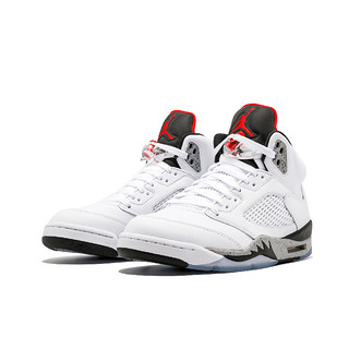NIKE 耐克 Air Jordan 5 篮球鞋 白水泥 35.5