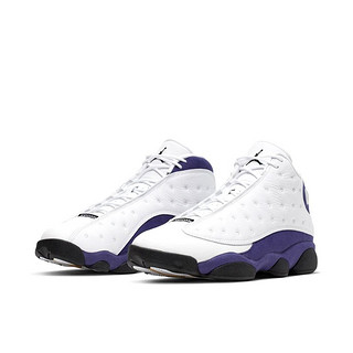 NIKE 耐克 Air Jordan 13 篮球鞋 414571-105 白紫湖人 38.5