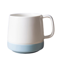 巧奥丽 美式色釉带盖早餐杯 380ml