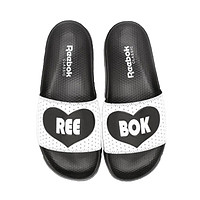 Reebok 锐步 Reebok Classic Slide 运动板鞋 黑白/爱心 40.5