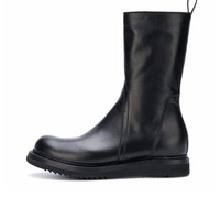 Rick Owens 侧拉链牛皮短靴 RU18F1851LCW 高跟鞋