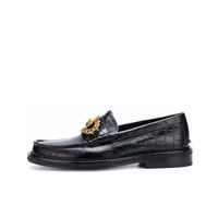 Versace 鳄鱼纹牛皮乐福鞋 DSU6895DSCM1C 高跟鞋