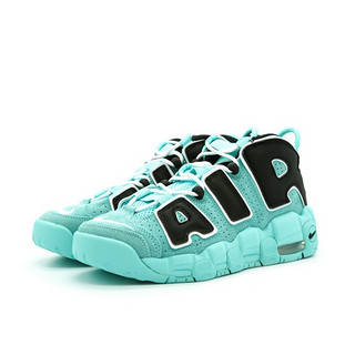 NIKE 耐克 Nike Air More Uptempo 篮球鞋 蒂芙尼蓝/黑色 35.5