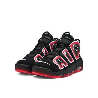 NIKE 耐克 Nike Air More Uptempo 篮球鞋 黑红/镭射 44.5