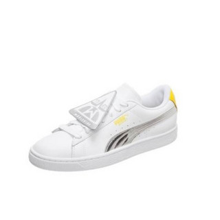 PUMA 彪马 Puma Basket Classic 运动板鞋 369490-01 白银黄/徽章 38