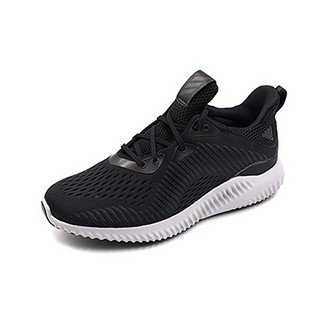 adidas 阿迪达斯 adidas Alpha Bounce 跑鞋 黑白编织 44