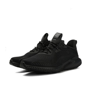 adidas 阿迪达斯 adidas Alpha Bounce 跑鞋 EE8577 黑色/反光鞋带 38.5