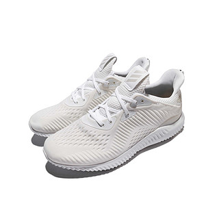 adidas 阿迪达斯 adidas Alpha Bounce 跑鞋 白/白灰 42