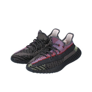 adidas ORIGINALS Yeezy Boost 350 V2 中性跑鞋 FX4145 黑红满天星 44.5