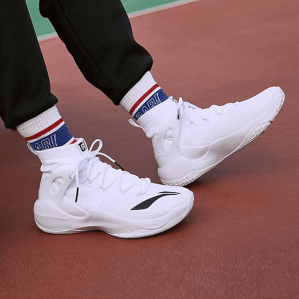li-ning 李宁 音速6 篮球鞋 纯白aban027-1 41