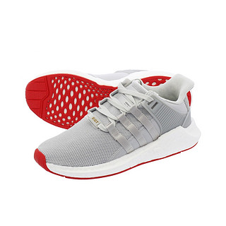 adidas Originals EQT Boost Support 93/17 中性跑鞋 CQ2393 灰红 38