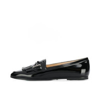 Tod's 漆皮流苏乐福鞋 XXW35B0BV40MRKB999 高跟鞋