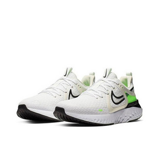 NIKE 耐克 Nike Legend React 2 跑鞋 AT1368-101白色+黑+荧光黄+幻影灰 44